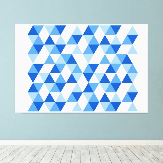 Geometrische Abstrakte moderne Dreiecke II Leinwanddruck (Insitu (Holzboden))