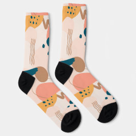 Geometrische abstrakte moderne Pastellsocken Socken