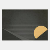 Geometrische Abstrakte Mondpyramide Moderner Chic  Geschenkpapier Set (Vorderseite 3)