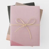 Geometrische Abstrakte Mondpyramide Moderner Chic Geschenkpapier Set (Beispiel)