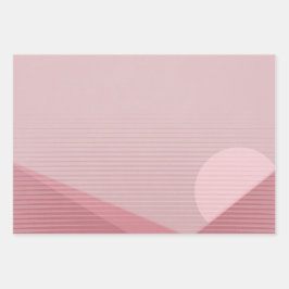 Geometrische Abstrakte Mondpyramide Moderner Chic  Geschenkpapier Set