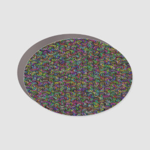Geometrische Abstrakte Mosaikkunst Auto Magnet
