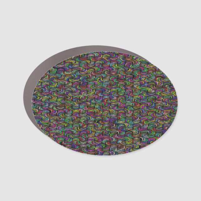 Geometrische Abstrakte Mosaikkunst Auto Magnet (Vorderseite)