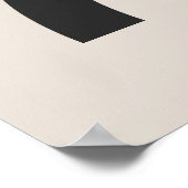 Geometrische Abstrakte Person Moderne Minimalistis Poster (Ecke)