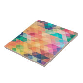 Geometrische Abstrakte Regenbogenpastel Niedlich Fliese (Seite)