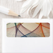 Geometrische Abstrakte Rücksendeadressen-Aufkleber (Insitu)