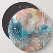 Geometrische Abstrakte Taste - Modernes Design Button (Vorne & Hinten)