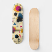 Geometrische Abstrakte und dynamische Formen Skateboard (Vorderseite)