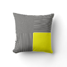 Geometrische Abstraktion, gelbes Quadrat mit B/W S