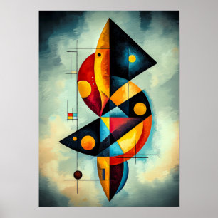 Geometrische Abstraktion - Kandinsky Inspiriert Poster