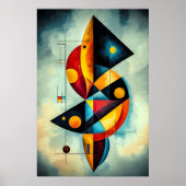 Geometrische Abstraktion - Kandinsky Inspiriert Poster (Vorne)