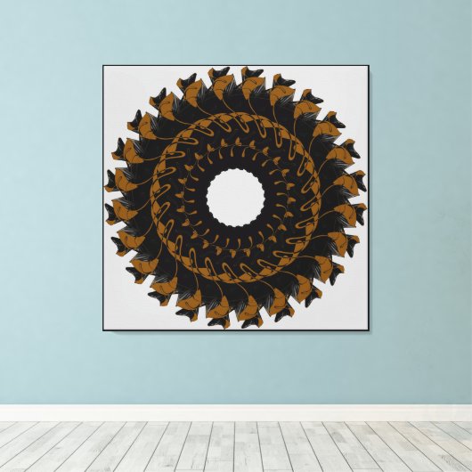 Geometrische Abstraktion Leinwanddruck (Insitu (Holzboden))