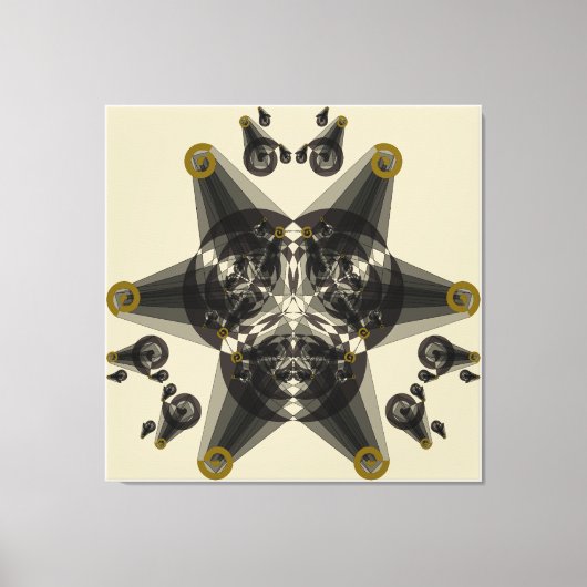 Geometrische Abstraktion Leinwanddruck (Vorderseite)