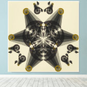 Geometrische Abstraktion Leinwanddruck (Insitu (Holzboden))