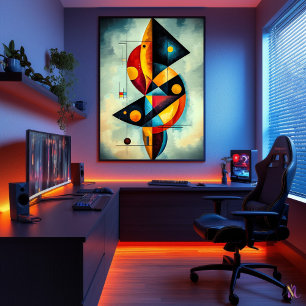 Geometrische Abstraktion - Meisterwerk Inspiriert Poster