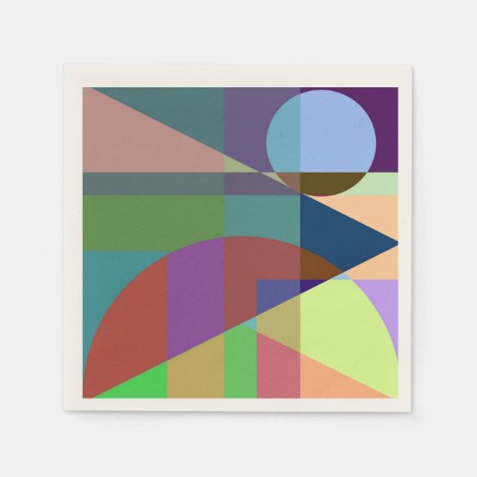 Geometrische Abstraktion Serviette (Vorderseite)