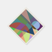 Geometrische Abstraktion Serviette (Ecke)