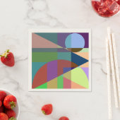 Geometrische Abstraktion Serviette (Beispiel)