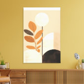 Geometrische Abstraktionen: Blätter in Kunst Leinwanddruck (Insitu (Wohnzimmer))