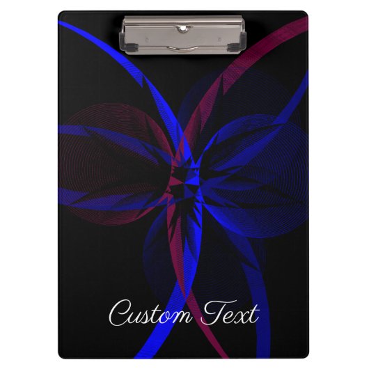 Geometrische Abstraktionsklammer Klemmbrett (Vorderseite)