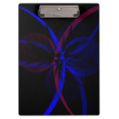 Geometrische Abstraktionsklammer Klemmbrett (Vorderseite)