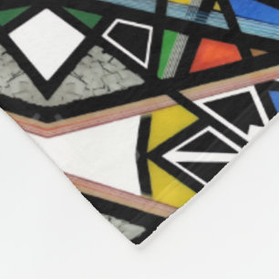 Geometrische Abstraktkunst-Decke Fleecedecke