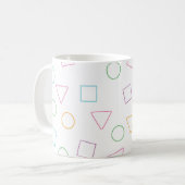 Geometrische Adventure-Kaffee-Tasse Kaffeetasse (Vorderseite Links)