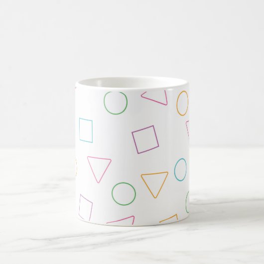 Geometrische Adventure-Kaffee-Tasse Kaffeetasse (Mittel)