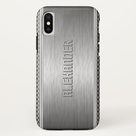 Geometrische Akzente aus Aluminium, metallisch geb Case-Mate iPhone Hülle (Rückseite)