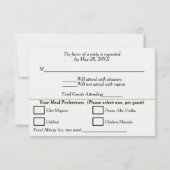 Geometrische Allergien bei Weißgolden-UAWG RSVP Karte (Rückseite)