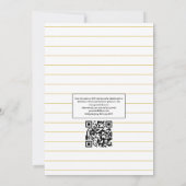 Geometrische Aloha-Tropensommer-QR-Code-Hochzeit Einladung (Rückseite)