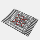 Geometrische Alternativmatte Fußmatte (Schrägansicht)