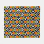 Geometrische Ananas Fleecedecke (Vorderseite (Horizontal))