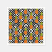 Geometrische Ananas Serviette (Vorderseite)