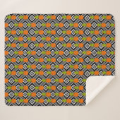 Geometrische Ananas Sherpadecke (Vorderseite (Horizontal))