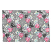 Geometrische Ananas-strukturiertes Muster Kissenbezug (Rückseite-Rechts)