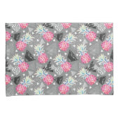 Geometrische Ananas-strukturiertes Muster Kissenbezug (Vorderseite-Rechts)