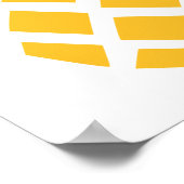 Geometrische Ananasenmauer Poster (Ecke)