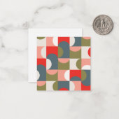 Geometrische Anmerkung Mitteilungskarte (Vorderseite/Rückseite Beispiel)