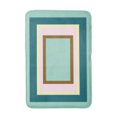 Geometrische Aquamarine Creme Rosa braun Badematte (Vorderseite Vertikal)