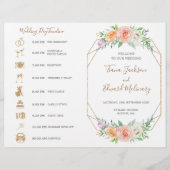 Geometrische Aquarellfarben-Blume FoldedWedding Ti (Vorderseite)