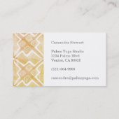 Geometrische Aquarellfliesen Visitenkarte (Rückseite)