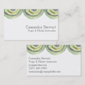 Geometrische Aquarellkreise Visitenkarte (Vorne/Hinten)