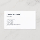 Geometrische Architektur Gray Dark Blue Visitenkarte (Rückseite)