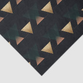 Geometrische Art-Deco-Dreiecke Seidenpapier (Ausschnitt)