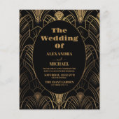 Geometrische Art-Deco-Hochzeit (Vorderseite)