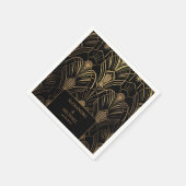 Geometrische Art-Deco-Hochzeit Serviette (Ecke)