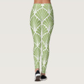 Geometrische Art Deco, nahtloses Muster Leggings (Rückseite)