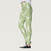 Geometrische Art Deco, nahtloses Muster Leggings (Links)
