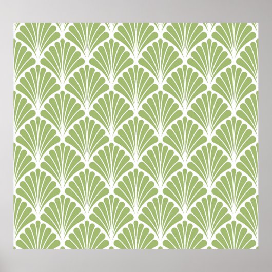 Geometrische Art Deco, nahtloses Muster Poster (Vorne)